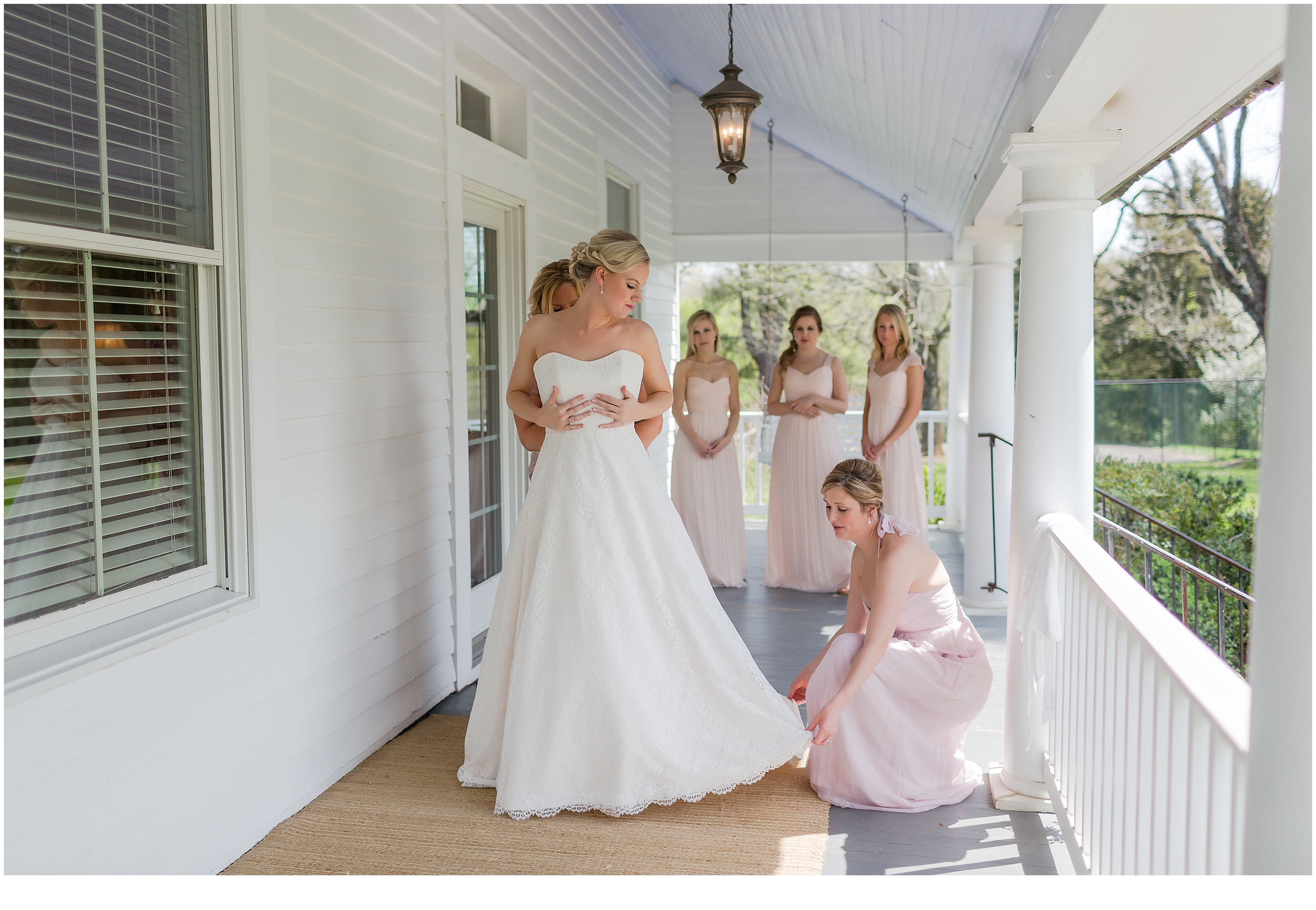 beautiful blush and grey wedding and the clifton inn