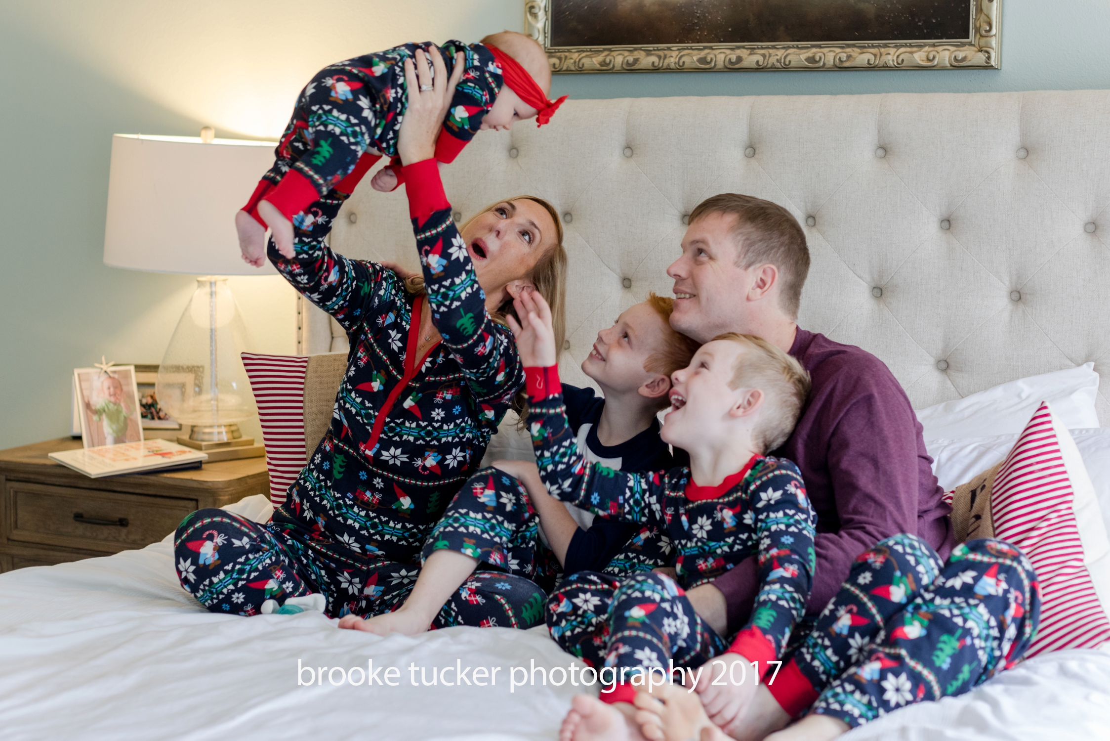 holiday family portraits, lifestyle christmas pajamas, family holiday pj's
